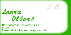 laura olbort business card